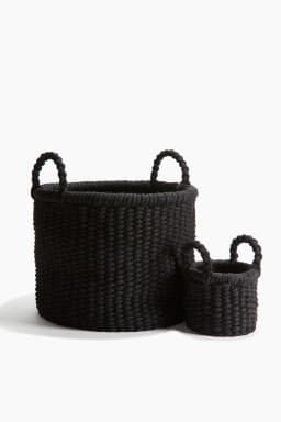 Jute storage basket